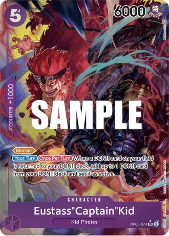 Eustass"Captain"Kid (OP05-074) (Alternative Art) — Awakening of the New Era (OP05)