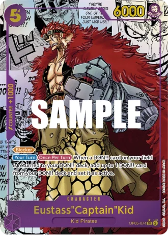 Eustass"Captain"Kid (OP05-074) (Manga Rare) — Awakening of the New Era (OP05)