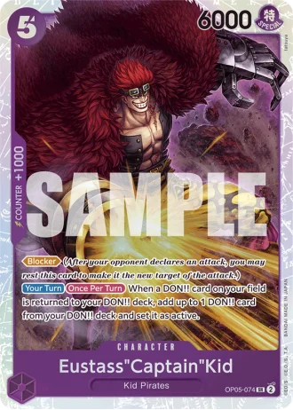 Eustass"Captain"Kid (OP05-074) (Reprint) — One Piece The Best (PRB01)