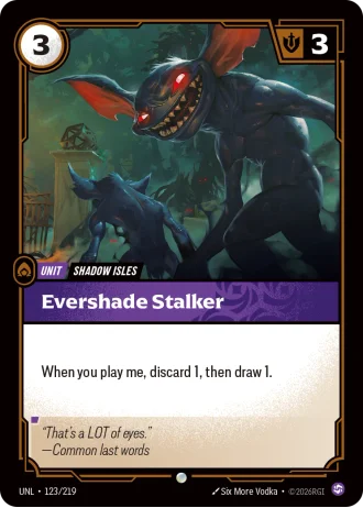 Evershade Stalker #123/219 — Unleashed