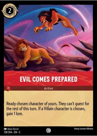 Evil Comes Prepared #128/204 — Shimmering Skies