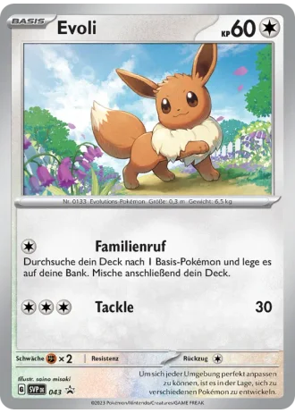 Evoli #043 — Karmesin & Purpur Promos