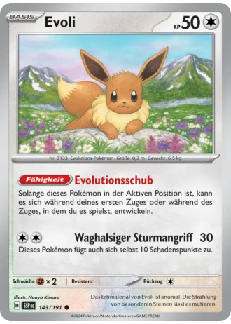 Evoli #143/191 — Stürmische Funken