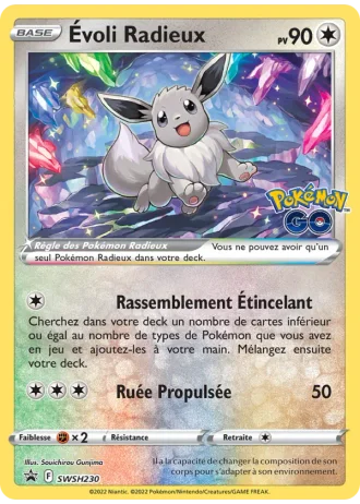 Évoli Radieux SWSH230 — Épée & Bouclier Promos