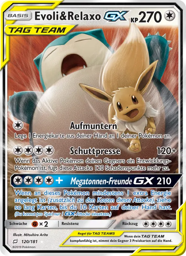Evoli & Relaxo GX #120 — Teams sind Trumpf