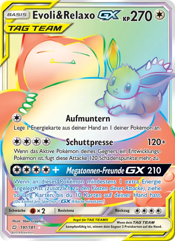 Evoli & Relaxo GX #191 — Teams sind Trumpf