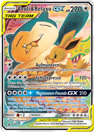 Evoli & Relaxo GX SM169 — Sonne & Mond Promos
