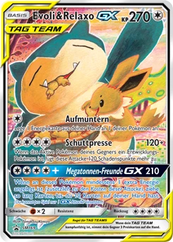 Evoli & Relaxo GX SM169 — Sonne & Mond Promos