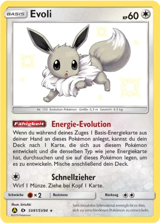 Evoli SV41/94 — Schillernde Schatzkammer (Verborgenes Schicksal)