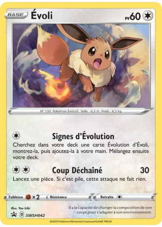 Évoli SWSH042 — Épée & Bouclier Promos