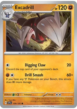 Excadrill #109/191 — Surging Sparks