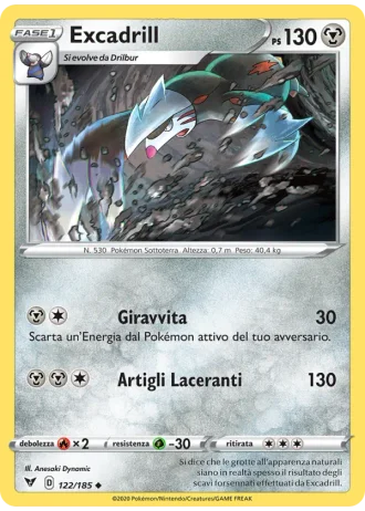 Excadrill #122/185 — Voltaggio Sfolgorante
