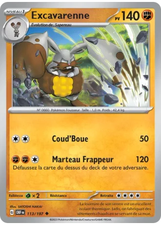 Excavarenne #113/197 — Flammes Obsidiennes