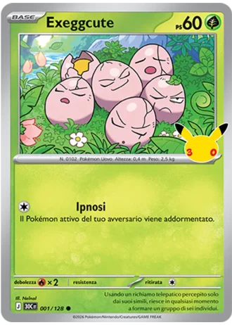 Exeggcute #001 — 30° Anniversario