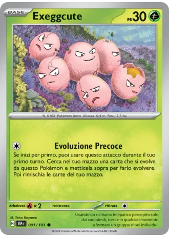 Exeggcute #001 — Scintille Folgoranti