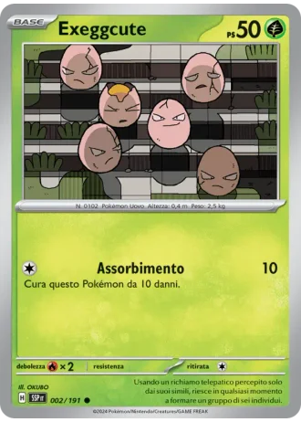 Exeggcute #002/191 — Scintille Folgoranti