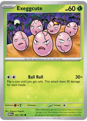Exeggcute #102/165 — 151