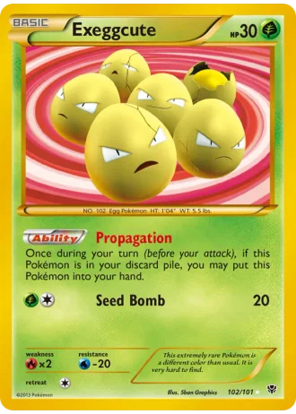 Exeggcute #102 — Plasma Blast