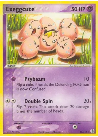 Exeggcute #33/112 — EX RossoFuoco e VerdeFoglia