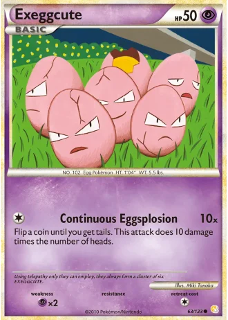 Exeggcute #63 — HeartGold SoulSilver
