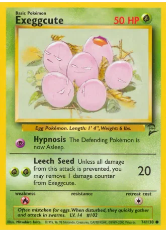 Exeggcute #74/130 — Base Set 2