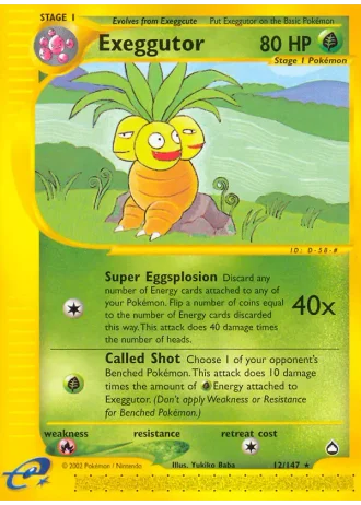 Exeggutor #12 — Aquapolis