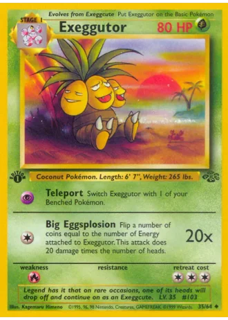 Exeggutor (1st Edition) #35/64 — Jungle (1st Edition)