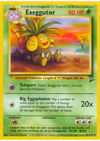 Exeggutor #39/130 — Base Set 2