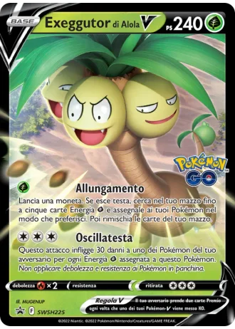 Exeggutor di Alola V SWSH225 — Spada e Scudo Promos