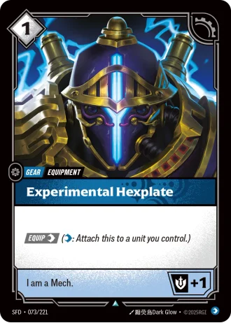 Experimental Hexplate #073/221 — Spiritforged