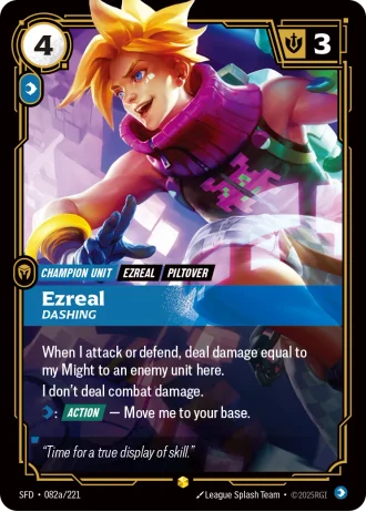 Ezreal, Dashing #082a/221 — Spiritforged
