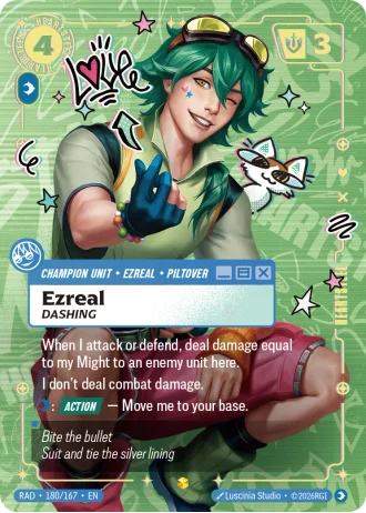 Ezreal, Dashing #180/167 — Radiance
