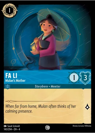 Fa Li - Mulan's Mother #143/204 — Ursula's Return