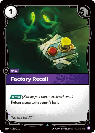 Factory Recall #135/221 — Spiritforged