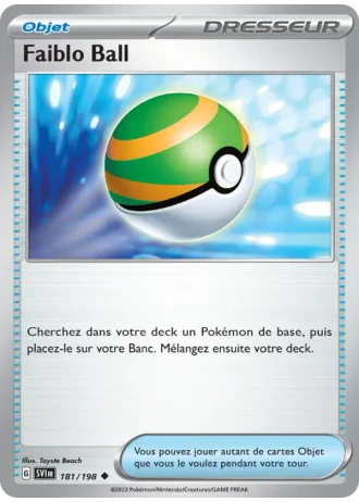 Faiblo Ball #181/198 — Écarlate et Violet