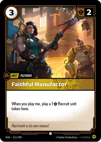 Faithful Manufactor #211/298 — Origins