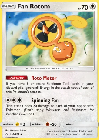 Fan Rotom #110/156 — Ultra Prism