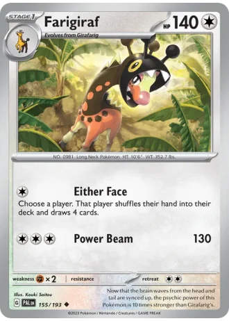 Farigiraf #155/193 — Paldea Evolved