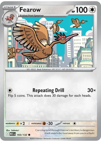 Fearow #103/132 — Mega Evolution