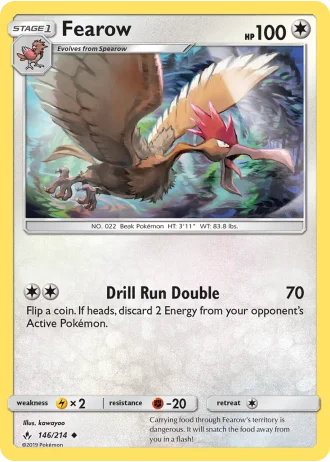 Fearow #146/214 — Unbroken Bonds