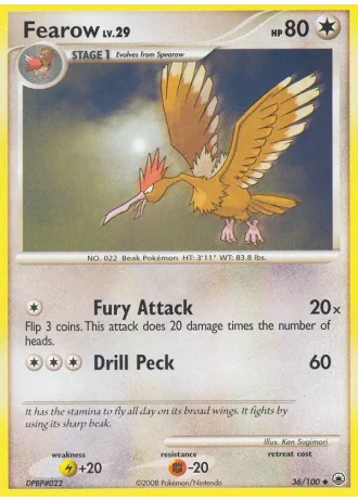 Fearow #36/100 — Alba Suprema