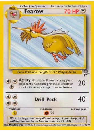 Fearow #41/130 — Base Set 2