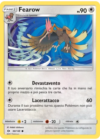 Fearow #98 — Sole e Luna