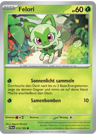 Felori #012/193 — Entwicklungen in Paldea
