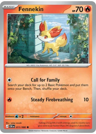 Fennekin #011/86 — Chaos Rising