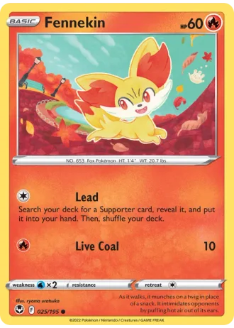 Fennekin #025 — Silver Tempest