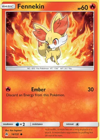 Fennekin #14/131 — Forbidden Light