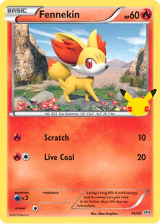 Fennekin #14 — McDonald's Collection 2021