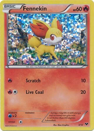 Fennekin #3 — McDonald's Collection 2014