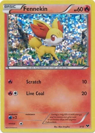 Fennekin #3 — McDonald's Collection 2014